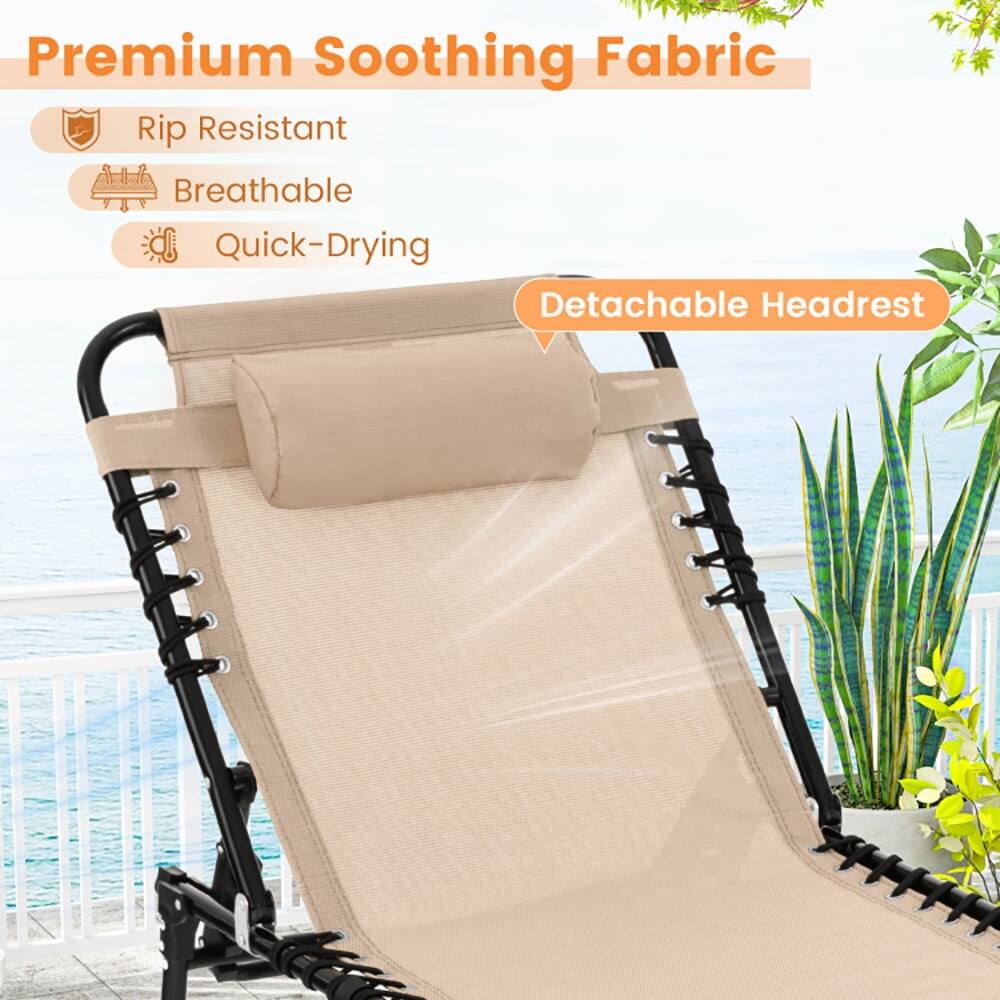 Premium Soothing Fabric

- Rip Resistant
- Breathable
- Quick-Drying

Detachable Headrest