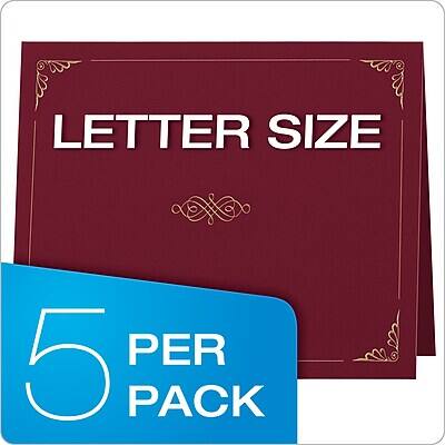 LETTER SIZE  
5 PER PACK