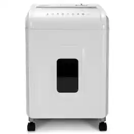 Aurora - AU1262XA Anti-Jam 12-Sheet Crosscut Paper and CD/Credit Card Shredder - White/Gray