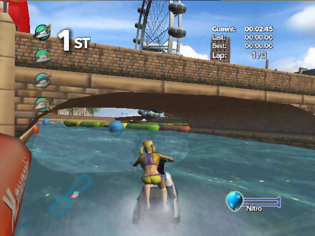 1st Current: 00:02.45 Last: 00:00.00 Best: 00:00.00 Lap: 1/3 Nitro