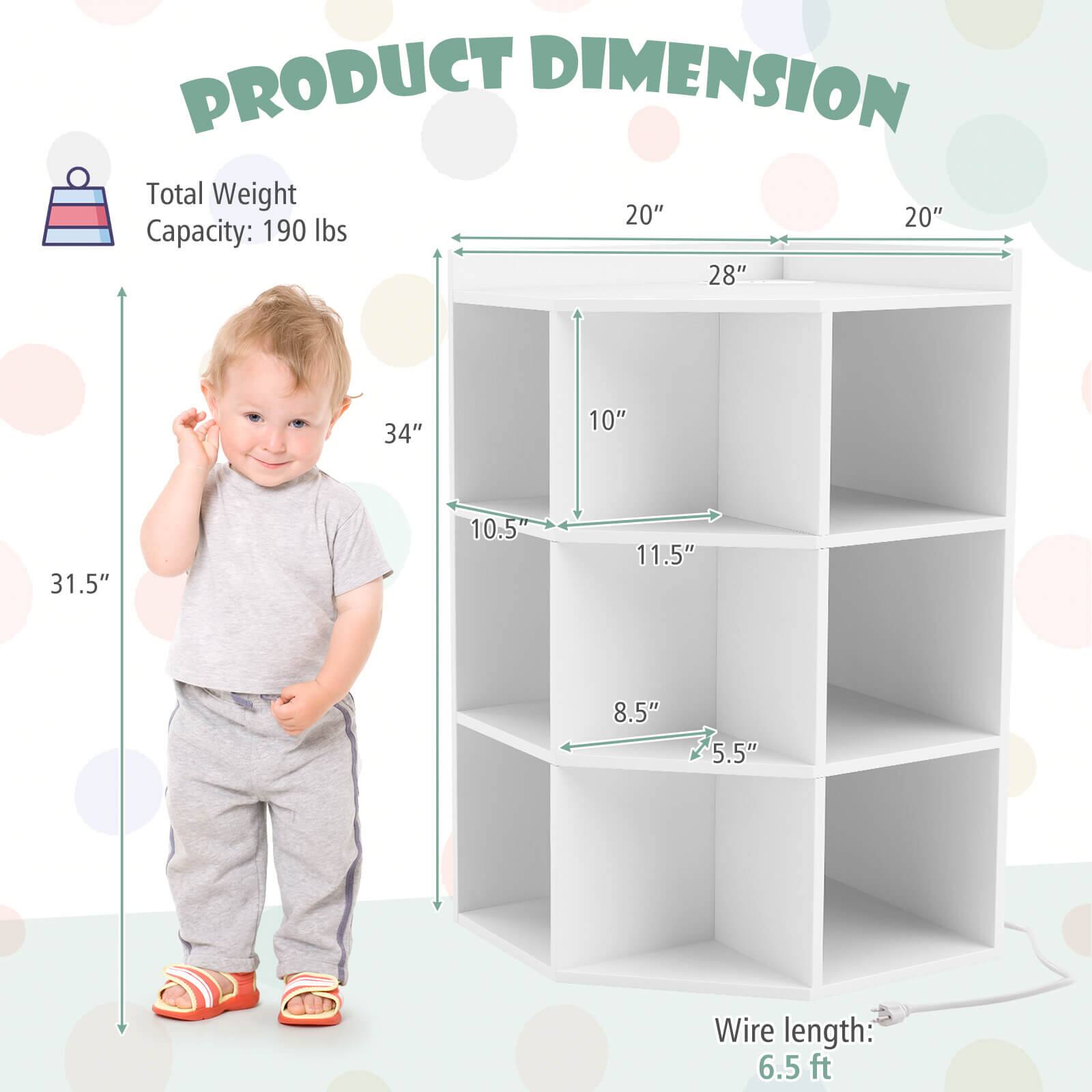PRODUCT DIMENSION  
Total Weight  
Capacity: 190 lbs  

20"  
20"  
28"  
34"  
10"  
10.5"  
11.5"  
8.5"  
5.5"  

Wire length: 6.5 ft