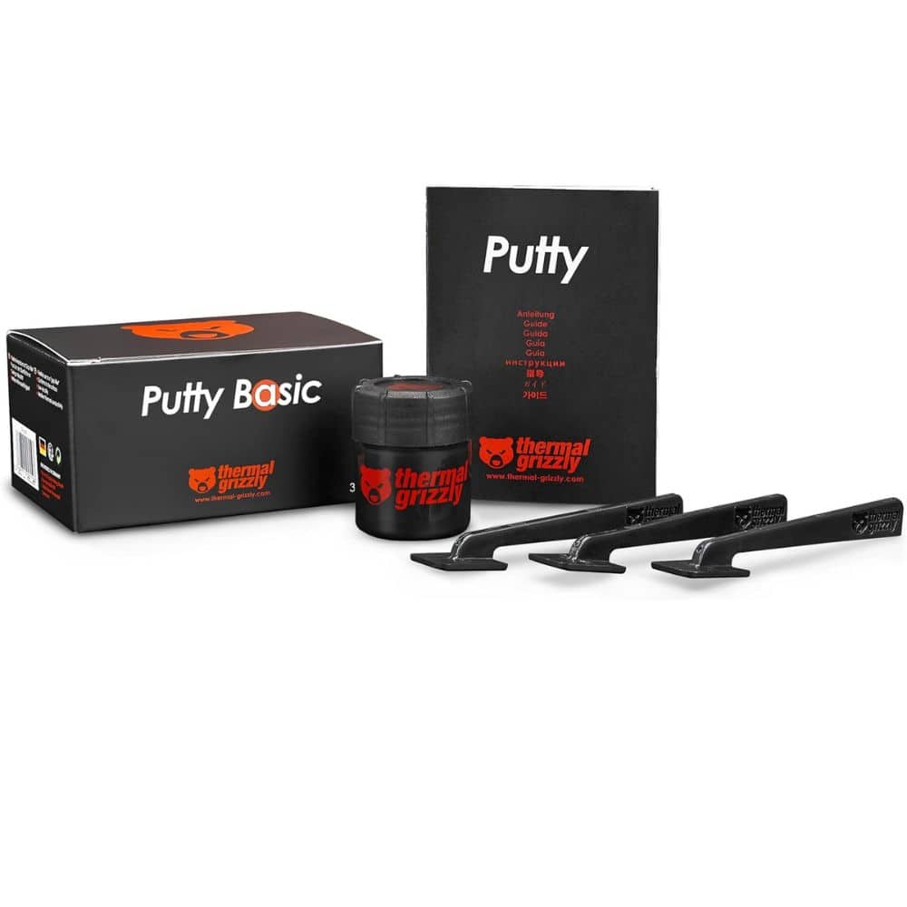 Thermal Grizzly - TG Putty Basic 30g – Non-Conductive Thermal Paste for GPU Modding & Thermal Pad Replacement