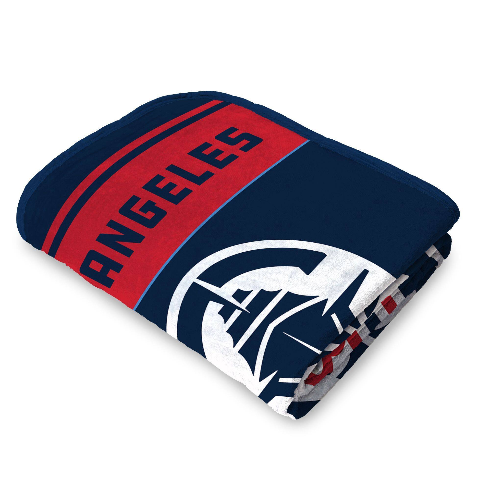 Back. Sweet Home Collection - NBA Los Angeles Clippers 46" x 60" Raschel Throw Blanket - Blue.