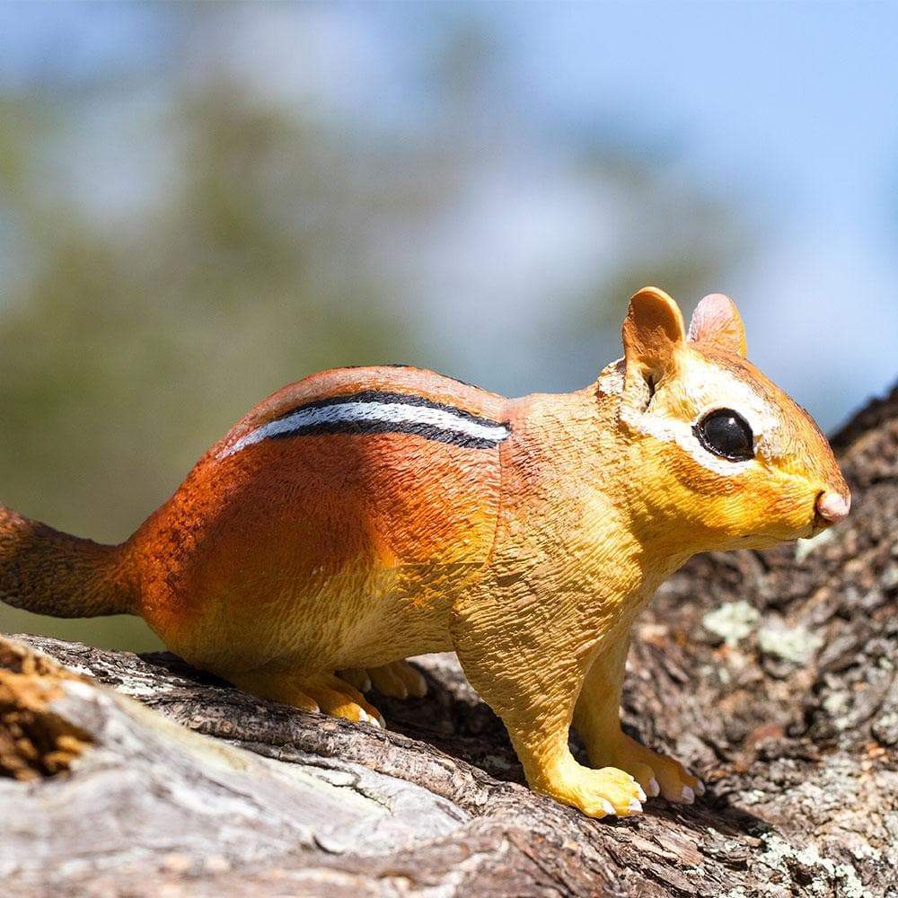 Angle. Safari Ltd. - Eastern Chipmunk Toy Figurine.