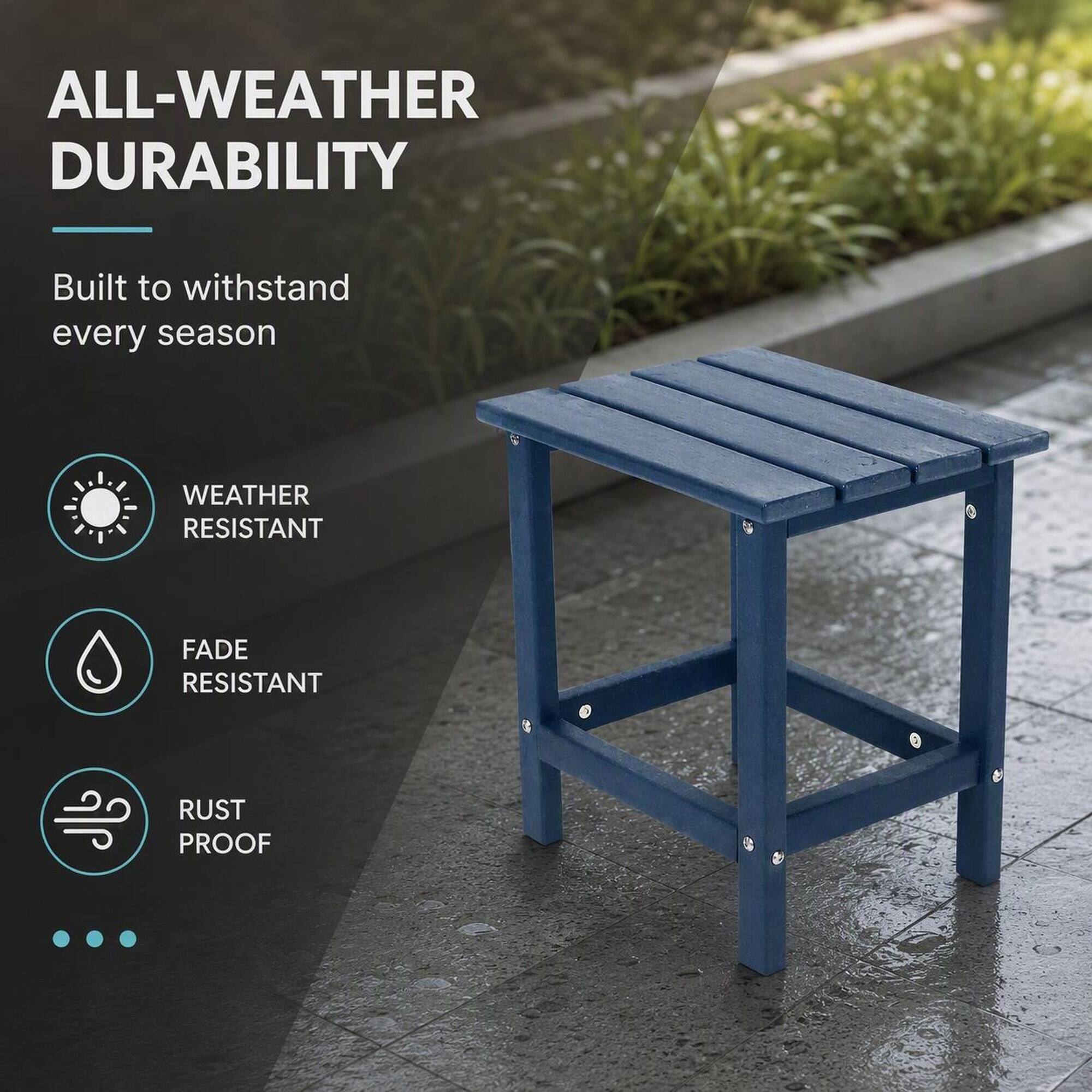 ALL-WEATHER DURABILITY  
Built to withstand every season  
WEATHER RESISTANT  
FADE RESISTANT  
RUST PROOF