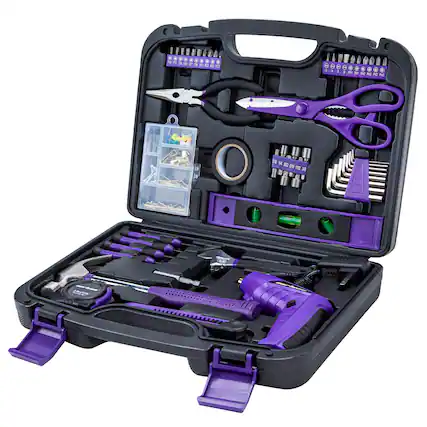 Front. Skar Audio - Tool Set General Household Hand Kit With Cordless Comprehensive Tool Set: The Cartman 149-Piece Tool Kit... - 149 PURPLE.