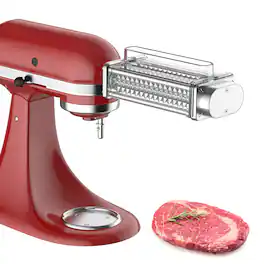 Gvode - Meat Tenderizer Attachment, Compatible with KitchenAid®, Stainless Steel, Easy Tenderizing - Silver