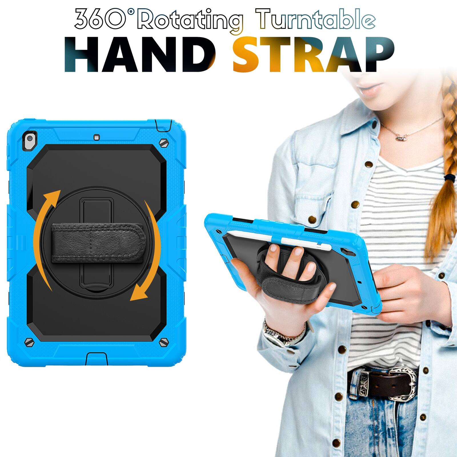 360° Rotating Turntable HAND STRAP