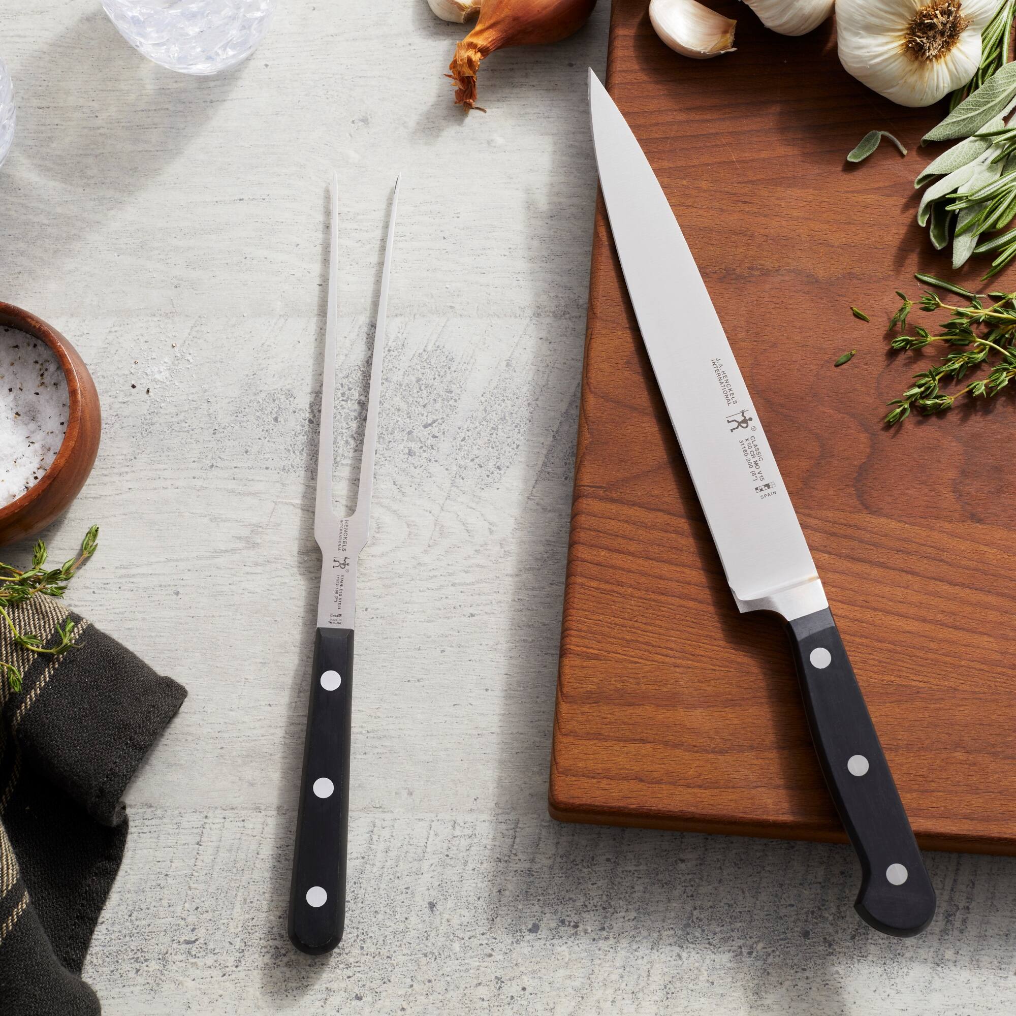 Alt View 6. Henckels - Henckels CLASSIC 8-inch Carving Knife - Stainless Steel.
