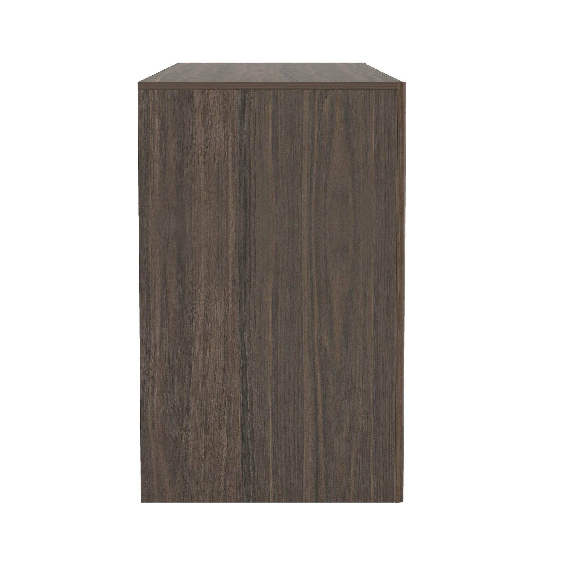 Alt View 3. Manhattan Comfort - Linda Modern 72" Dresser - Walnut Brown.