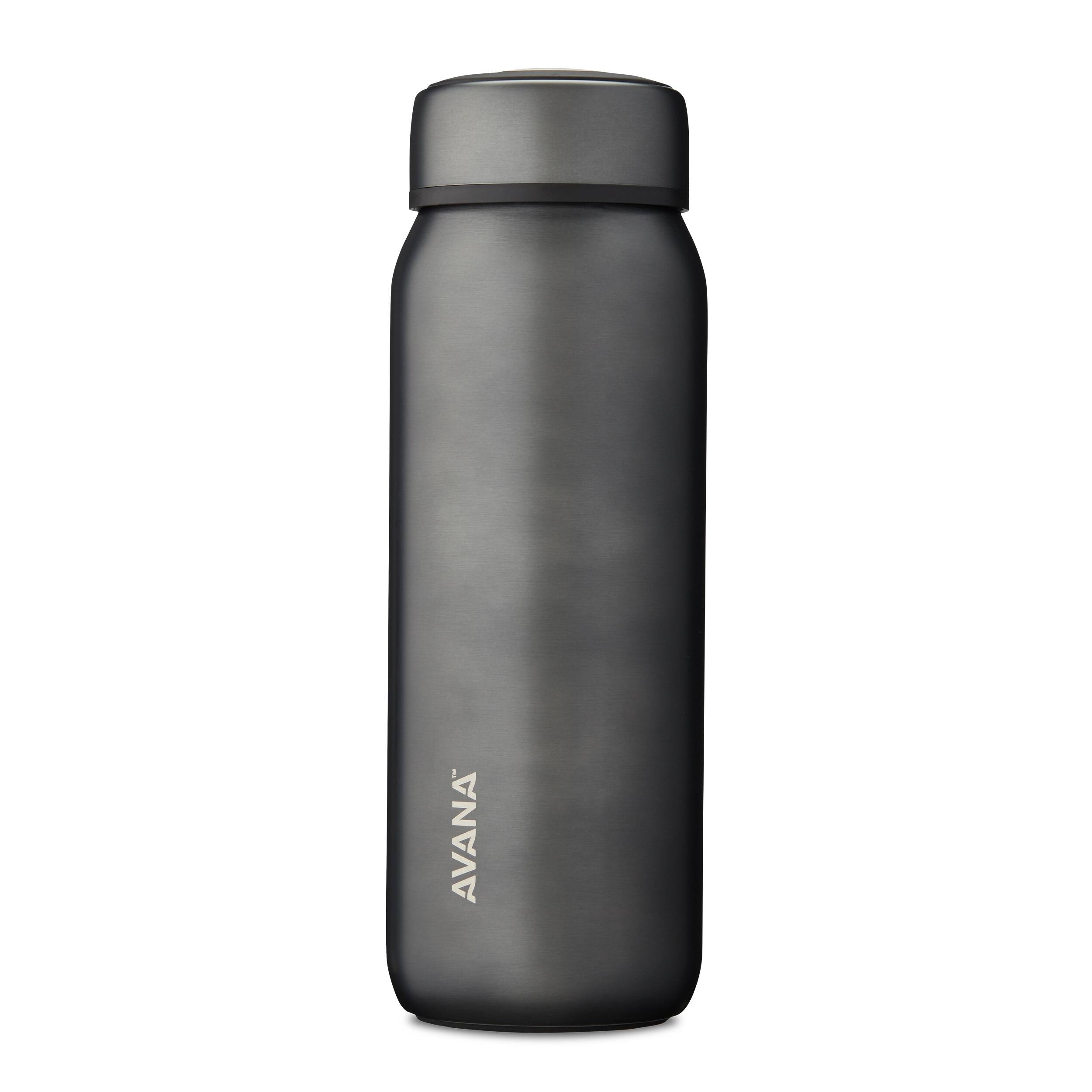 Angle. Avana - Beckridge Insulated Stainless Steel 32 oz. Water Bottle - Gunmetal.