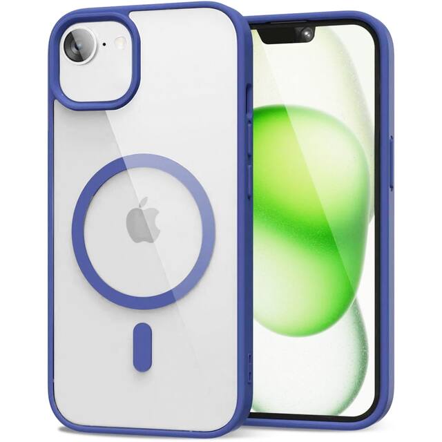 Front. Entronix - Entronix [Magnetic] Case Compatible with iPhone 17e - [Clear Back] Soft Matte Frame - Navy.