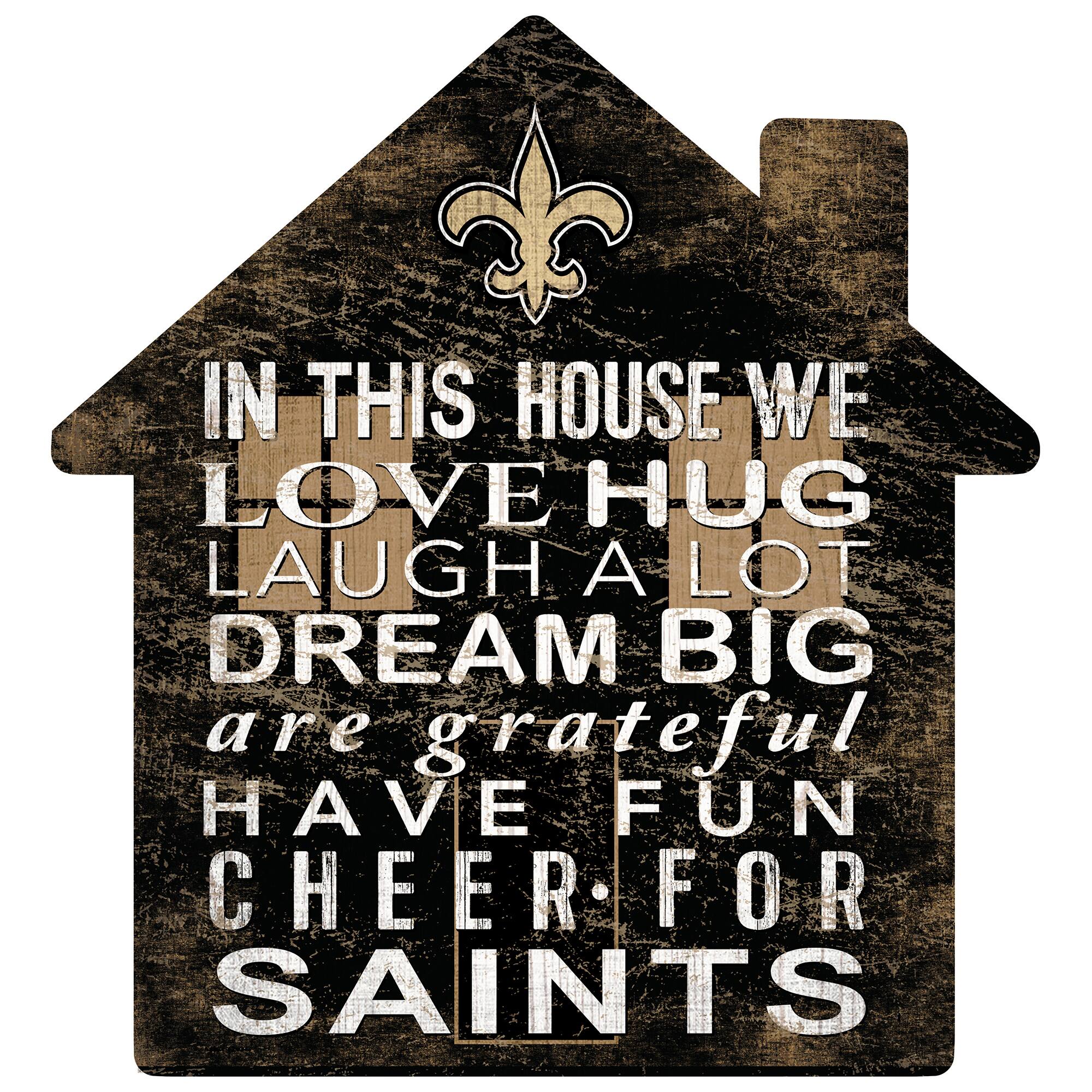 New Orleans Saints 12'' Team House Sign