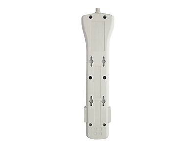 Alt View 4. Tripp Lite - Protect It! 7-Outlet Surge Protector, 7' Cord, Light Gray - Gray/Silver.