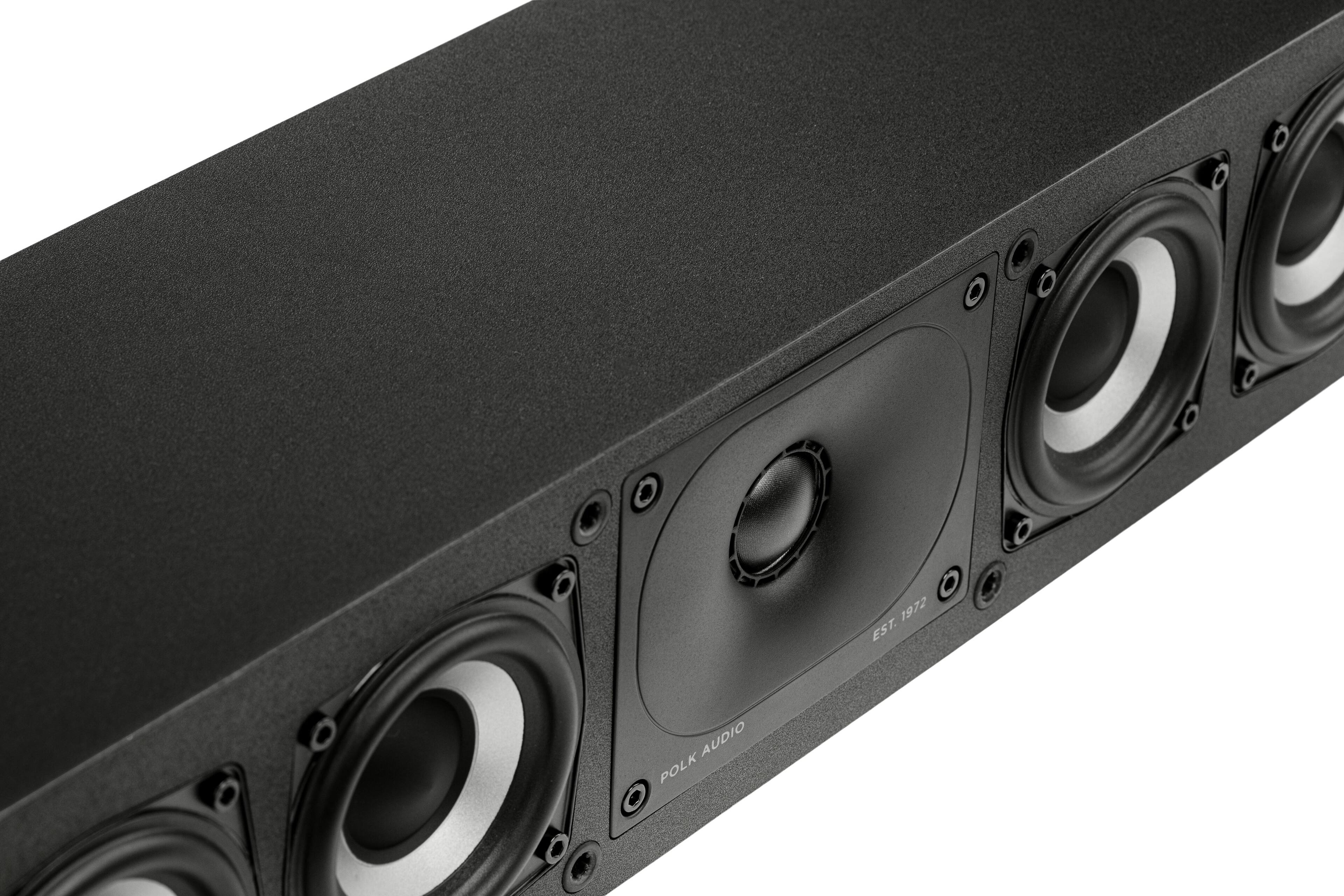 Alt View 12. Polk Audio - Monitor XT35 Center Channel Speaker - Midnight Black.
