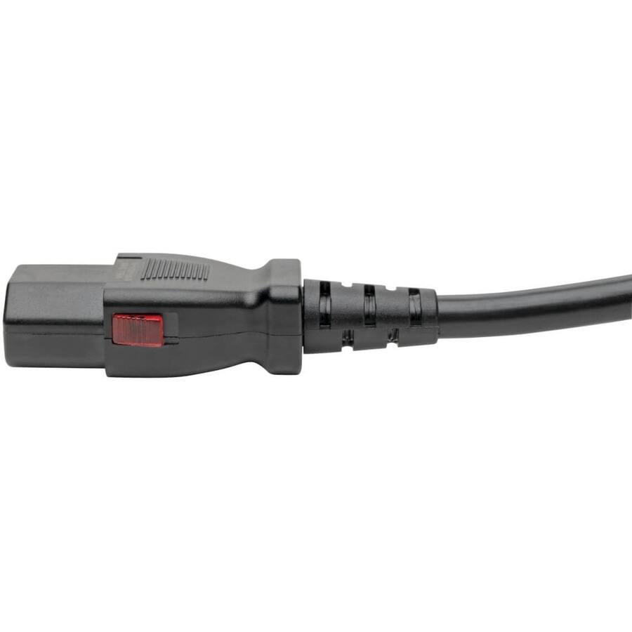 Alt View 2. Tripp Lite - Eaton Tripp Lite Series Power Extension Cord, Locking C13 to C14 PDU Style - 10A, 250V, 18 AWG, 3 ft. (0.91 m) - For Com - Black.
