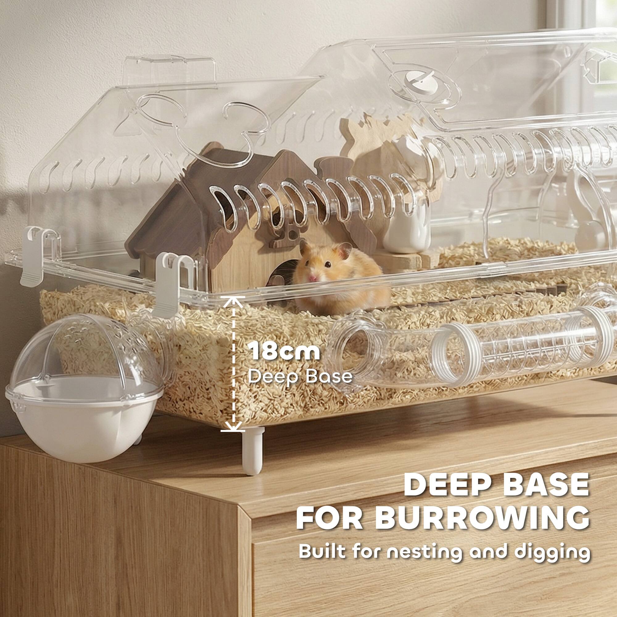 18cm Deep Base  
DEEP BASE FOR BURROWING  
Built for nesting and digging
