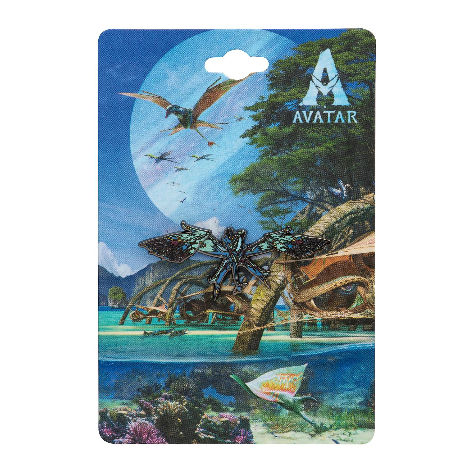 Alt View 1. SalesOne LLC - Avatar 2: The Way of Water Banshee and Rider Moving Enamel Pin - Black/White.