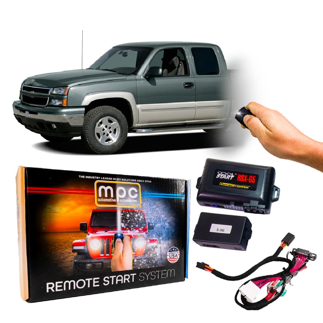 MPC - Factory Remote Activated Remote Start Kit For 2003-2006 and 2007 Classic Chevrolet Silverado 1500/2500/3500 - Black