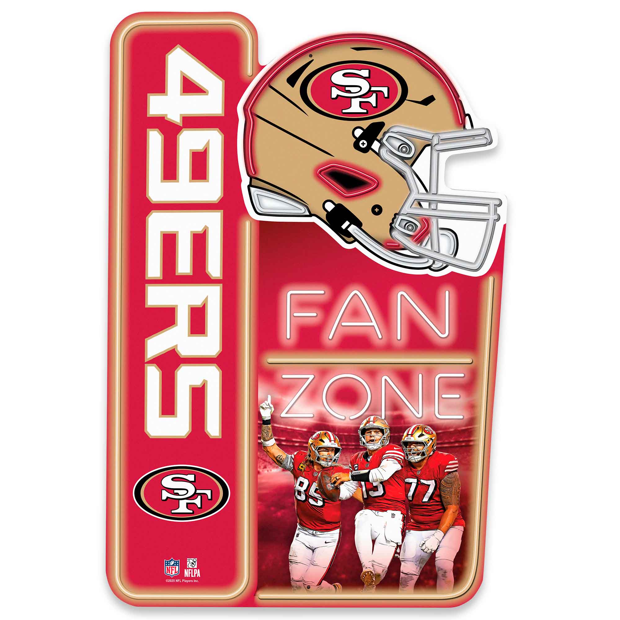 San Francisco 49ers 13" x 19.5" Fan Zone Metal Sign