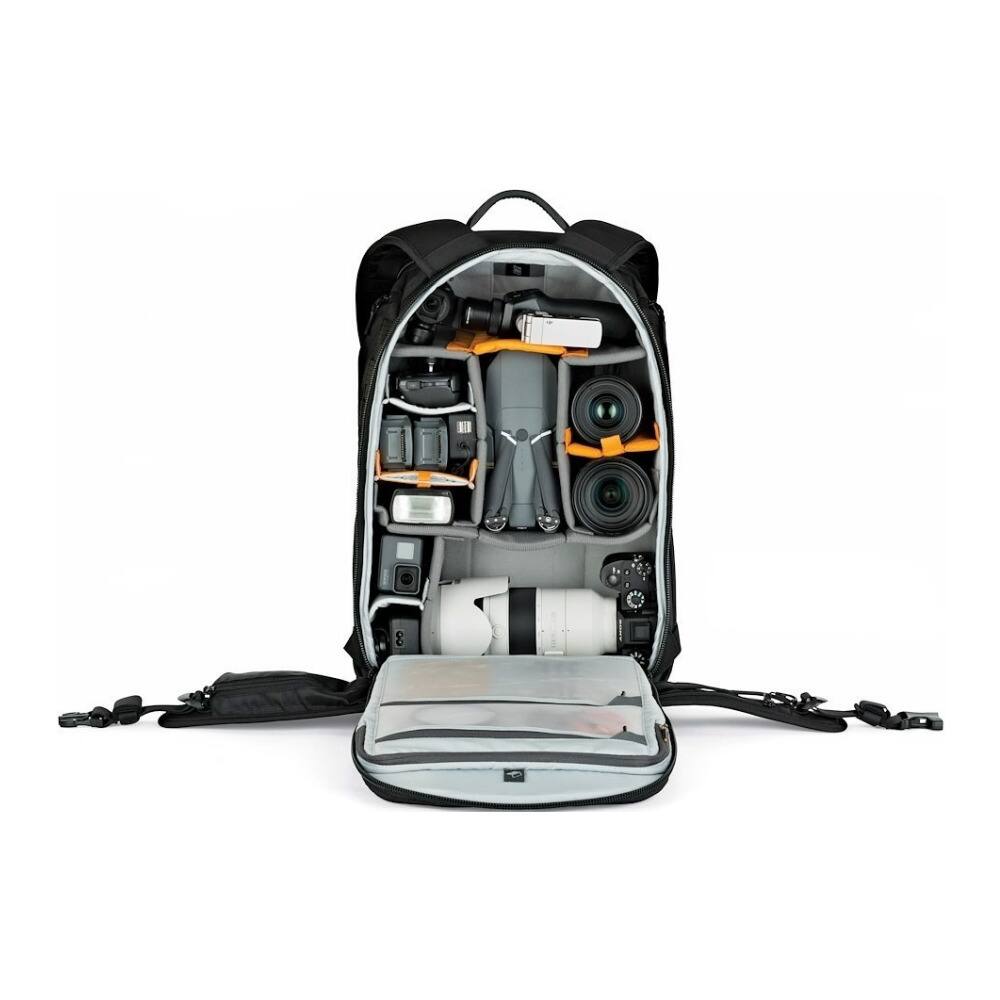 Angle. Lowepro - Lowepro ProTactic BP 450 AW 2 Pro 25L Comfortable Modular Backpack (Black) - Black.