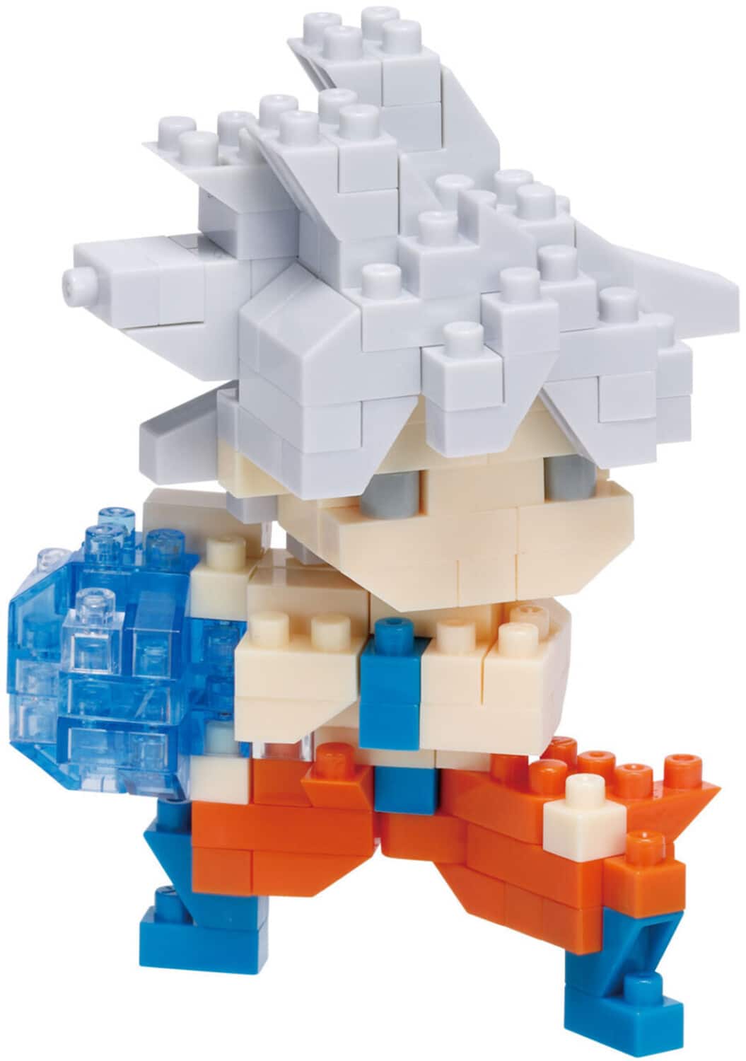 Bandai - Nanoblock - Dragon Ball Super - Character Collection - Ultra Instinct Son Goku Building Kit - COLLECTIBLES - Multicolor