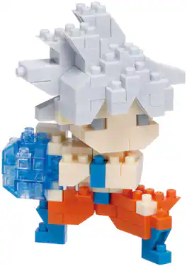 Bandai - Nanoblock - Dragon Ball Super - Character Collection - Ultra Instinct Son Goku Building Kit - COLLECTIBLES - Multicolor