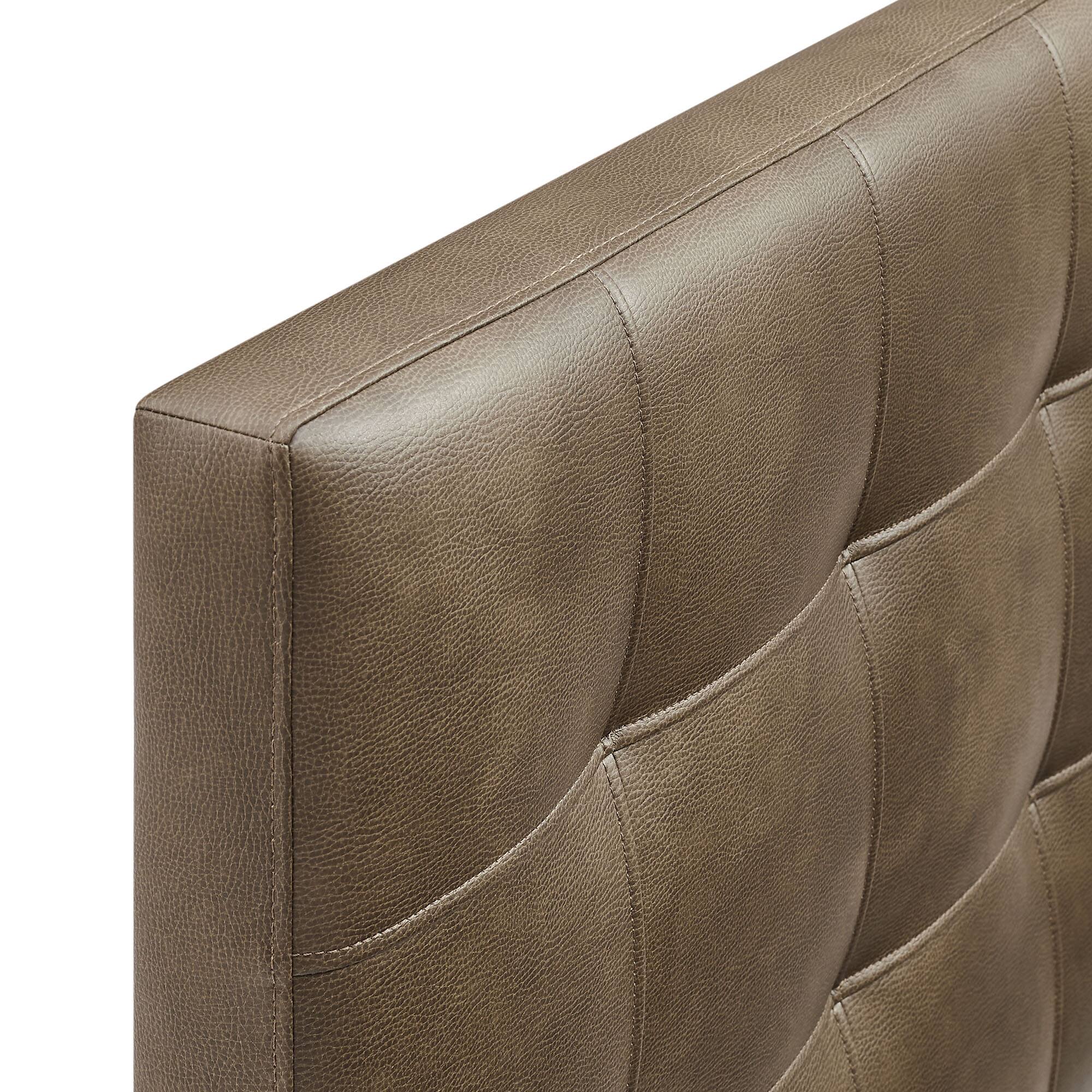 Alt View 4. Modway - Lily Upholstered Vinyl Headboard by Modway - Mushroom.