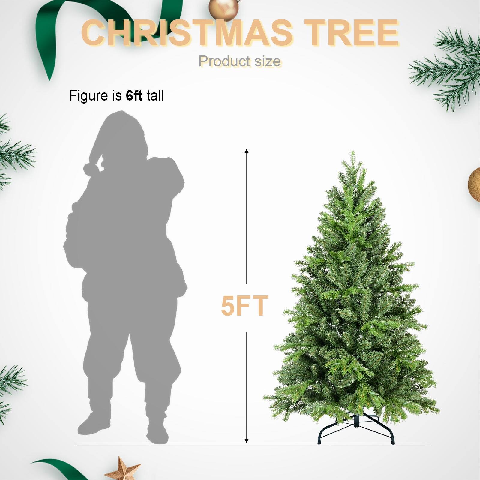 CHRISTMAS TREE  
Product size  

Figure is 6ft tall  

5FT
