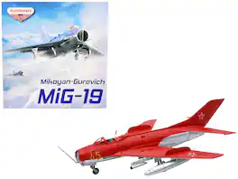 Panzerkampf - Mikoyan-Gurevich MiG-19S Farmer C Yellow 45 VVS Display Team Soviet Air Force Kubinka 1960 Wing Series 1/72 - Red