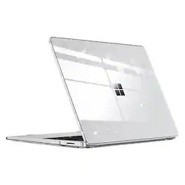 Kitcheniva - Slim Snap On Hard Shell Case For 13.8 Inch Microsoft Surface Laptop 7 2024 - Glittering Clear