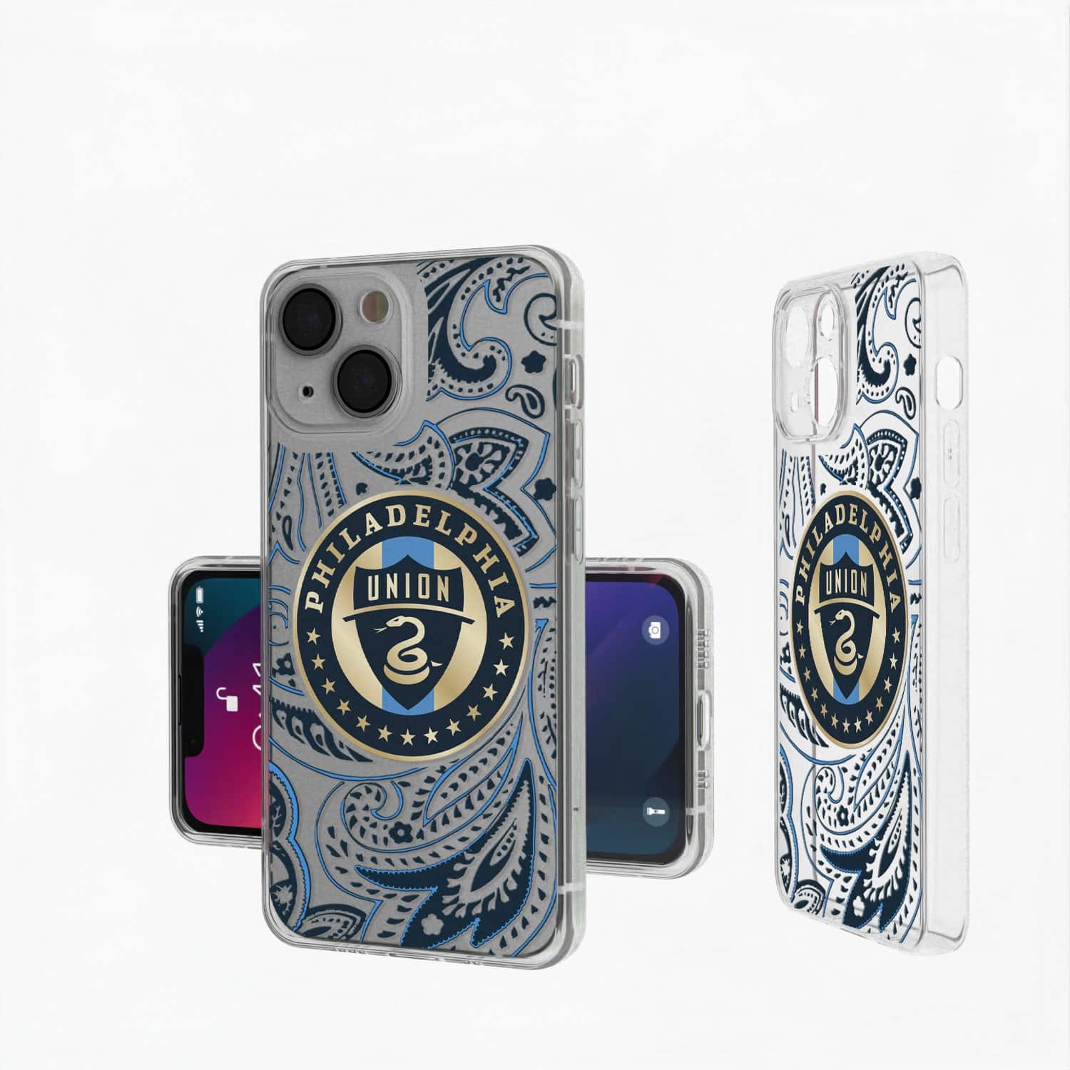Keyscaper - MLS - Philadelphia Union iPhone Paisley Design Clear Case - 15 - Multicolor price history on PriceWatchPro