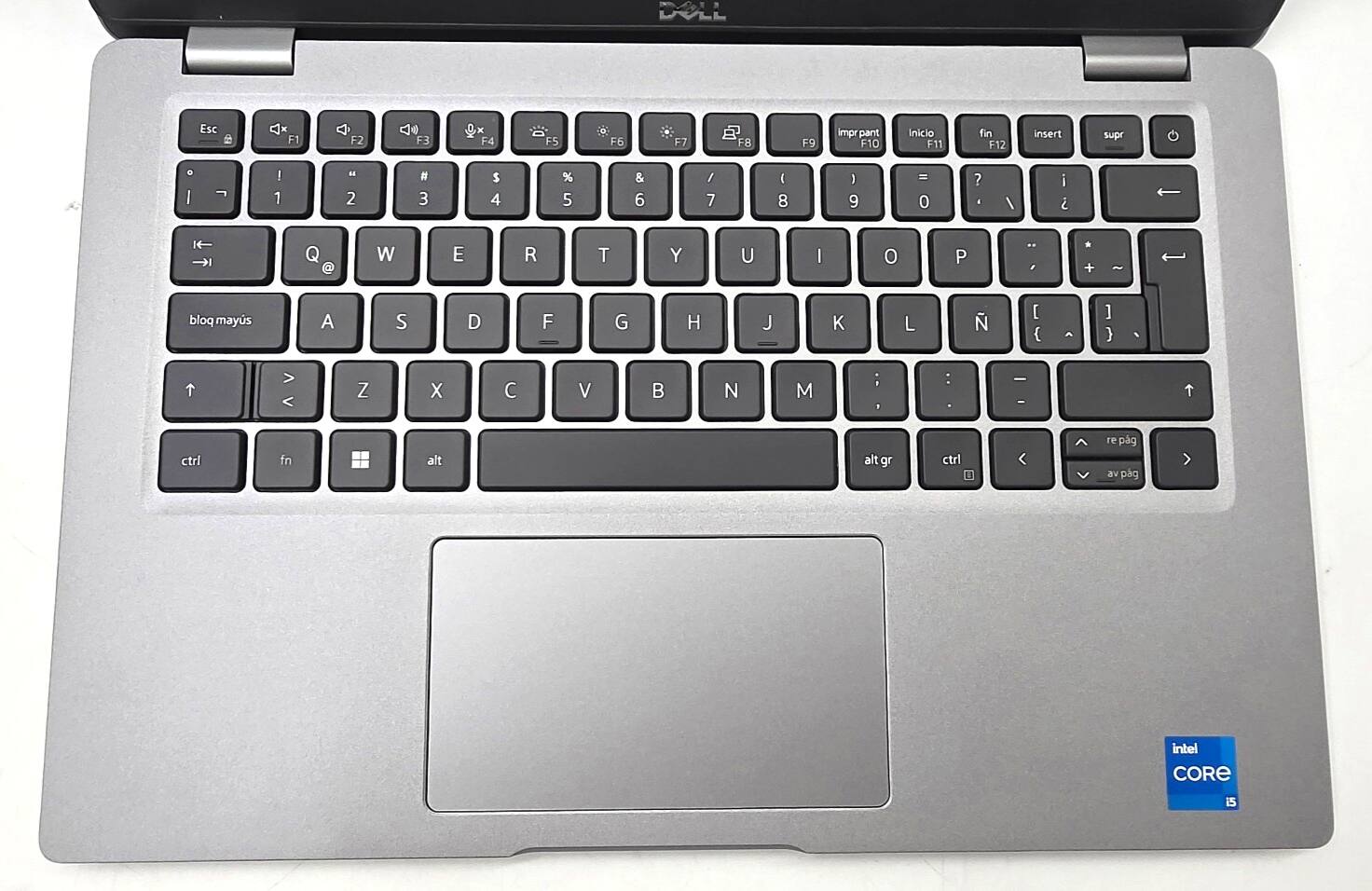 DALL Esc F1 F2 F3 F4 F5 F6 F7 F8 F9 impr pant F10 Inicio F11 fin F12 insert supr o I 1 a 2 # 3 $ 4 % 5 & 6 / 7 ( 8 ) 9 = 0 ? / i ? Ke Q W E R T Y U I o P . I * + - pold mayus A S D F G H J K L [ { A ] > < Z X V N M ; 7 : - - ctrl fn alt alt gr ctrl < re pag av pag > intel CORE i5