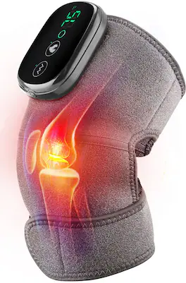 Live At Space - Cordless Heated Wrap with Vibration for Knee Shoulder Elbow, 3 Heat 3 Massage, 5000mAh - 642146668524