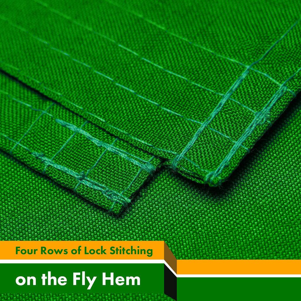 Four Rows of Lock Stitching on the Fly Hem