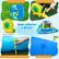 Unroll the water slide
Connect to a blower
Make Inflation a Breeze
With 950W Blower
Please keep the blower on when in use
Secure the bouncer to the ground
Install water hose