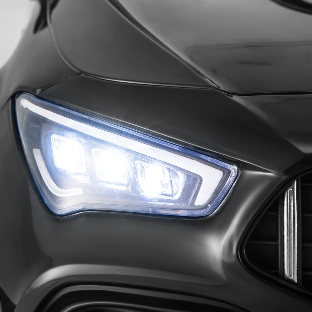 Alt View 1. SlickBlue - 12V Battery Kids Ride-On Luxury-Style Car with Remote - Black.