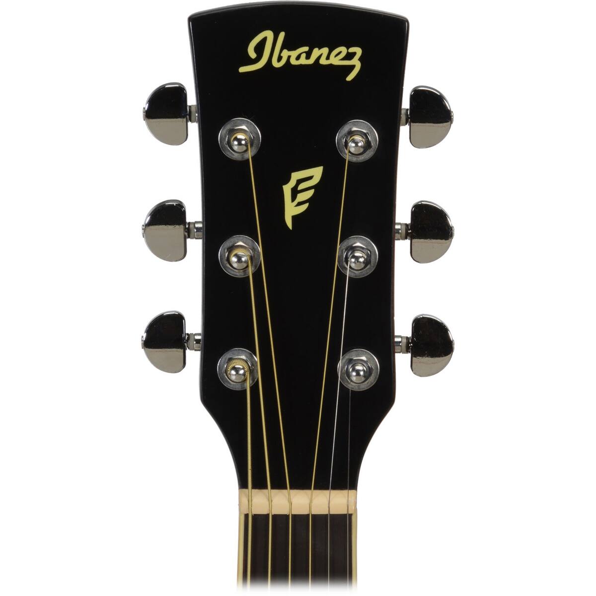 Alt View 5. Ibanez - Ibanez Performance PF15ECE Performance Dreadnought Acoustic Electric Guitar, Rosewood Fretboard, Transparent Blue.