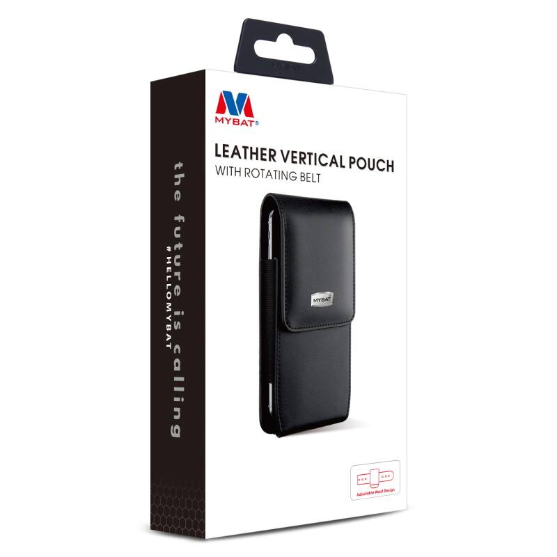 the future HELLOMYBAT is calling M MYBAT LEATHER VERTICAL POUCH WITH ROTATING BELT MYBAT