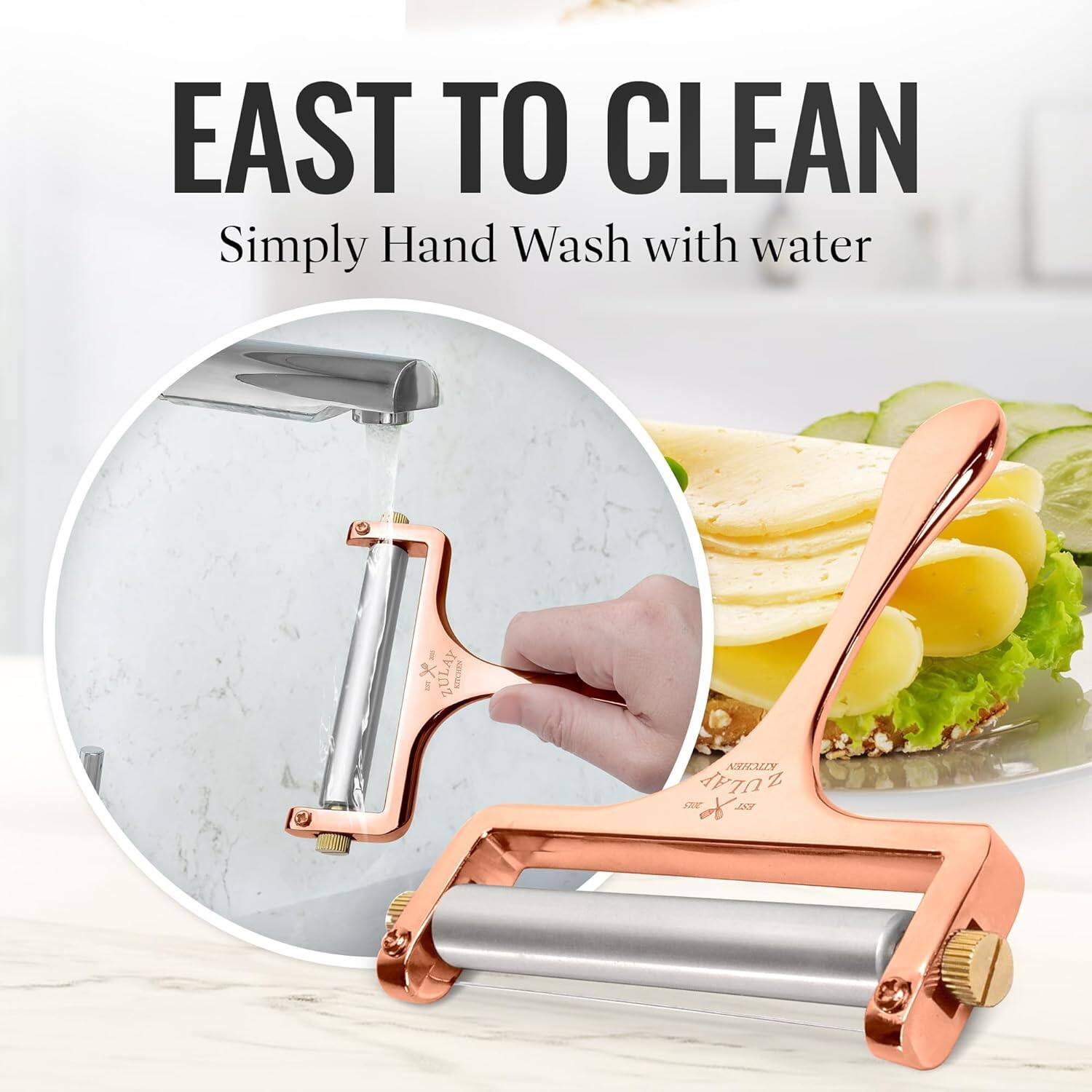 EAST TO CLEAN Simply Hand Wash with water 1 x ZULAY I ATICUEY ZULAP A UL Z ME ot S