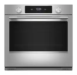 KitchenAid - 30" Smart Built-In Single Electric Wall Oven with Intelligent Cooking Camera - Stainless Steel