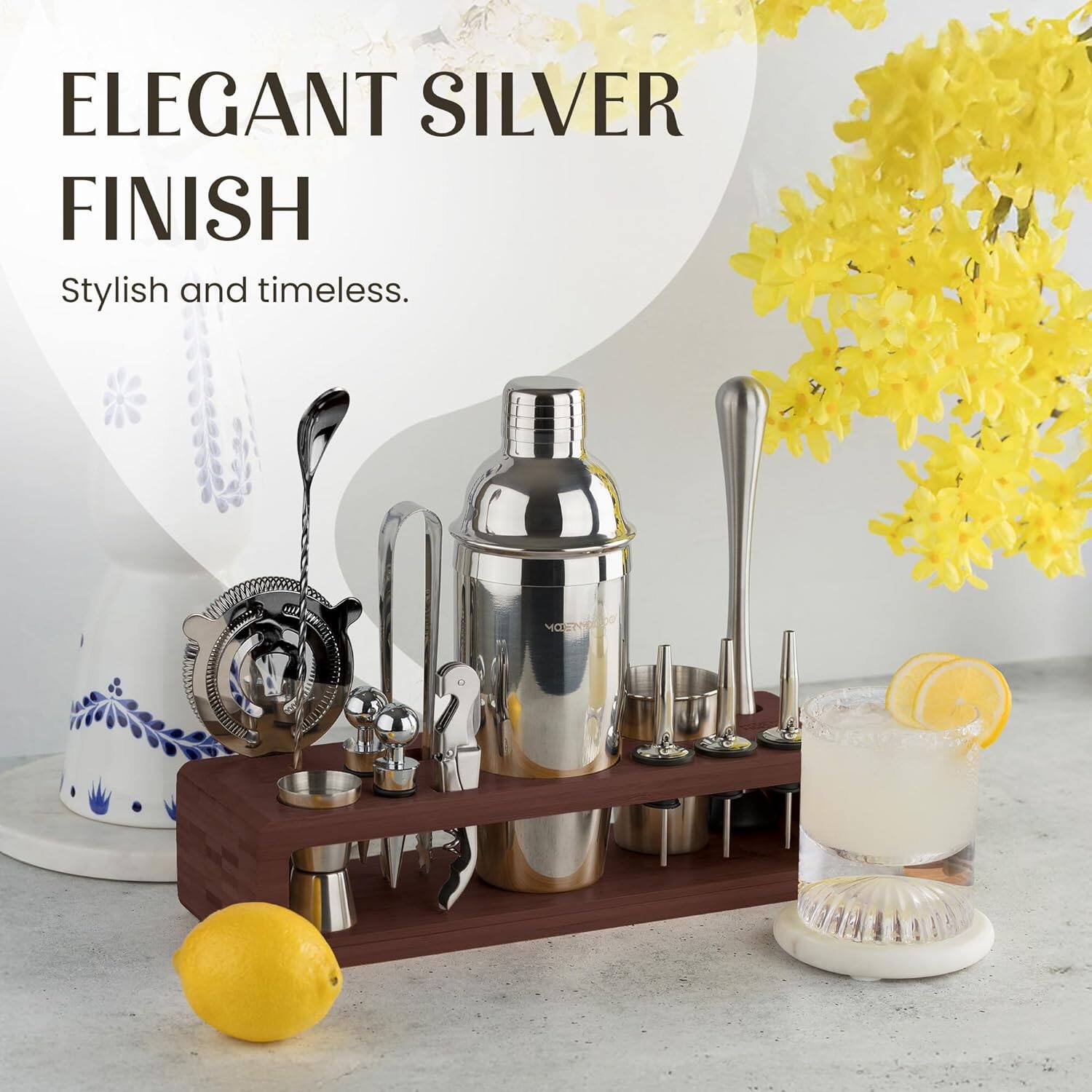 ELEGANT SILVER FINISH  
Stylish and timeless.