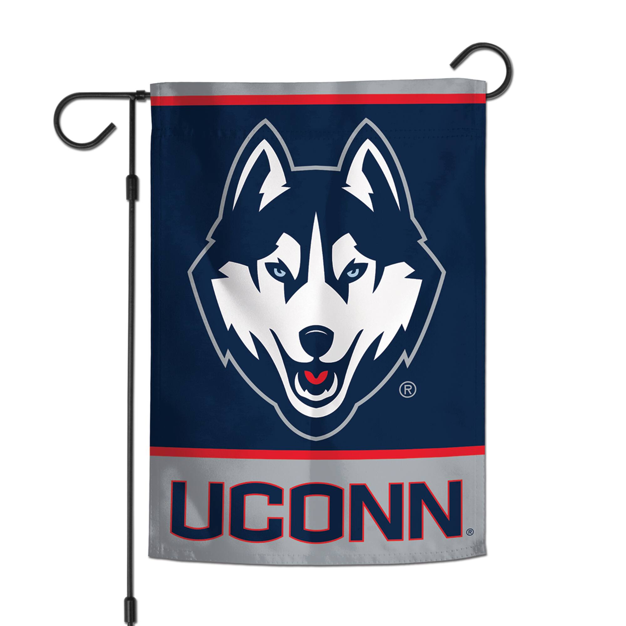 Front. WinCraft - UConn Huskies 12" x 18" Double-Sided Logo Garden Flag - Multicolor.