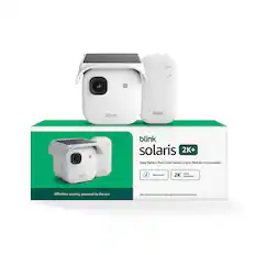 blink solaris 2K+ Solar Battery Pack | One Camera & Sync Module Core Included
blink Selar Power Video 2K Resolution
Effortless security, powered by the sun