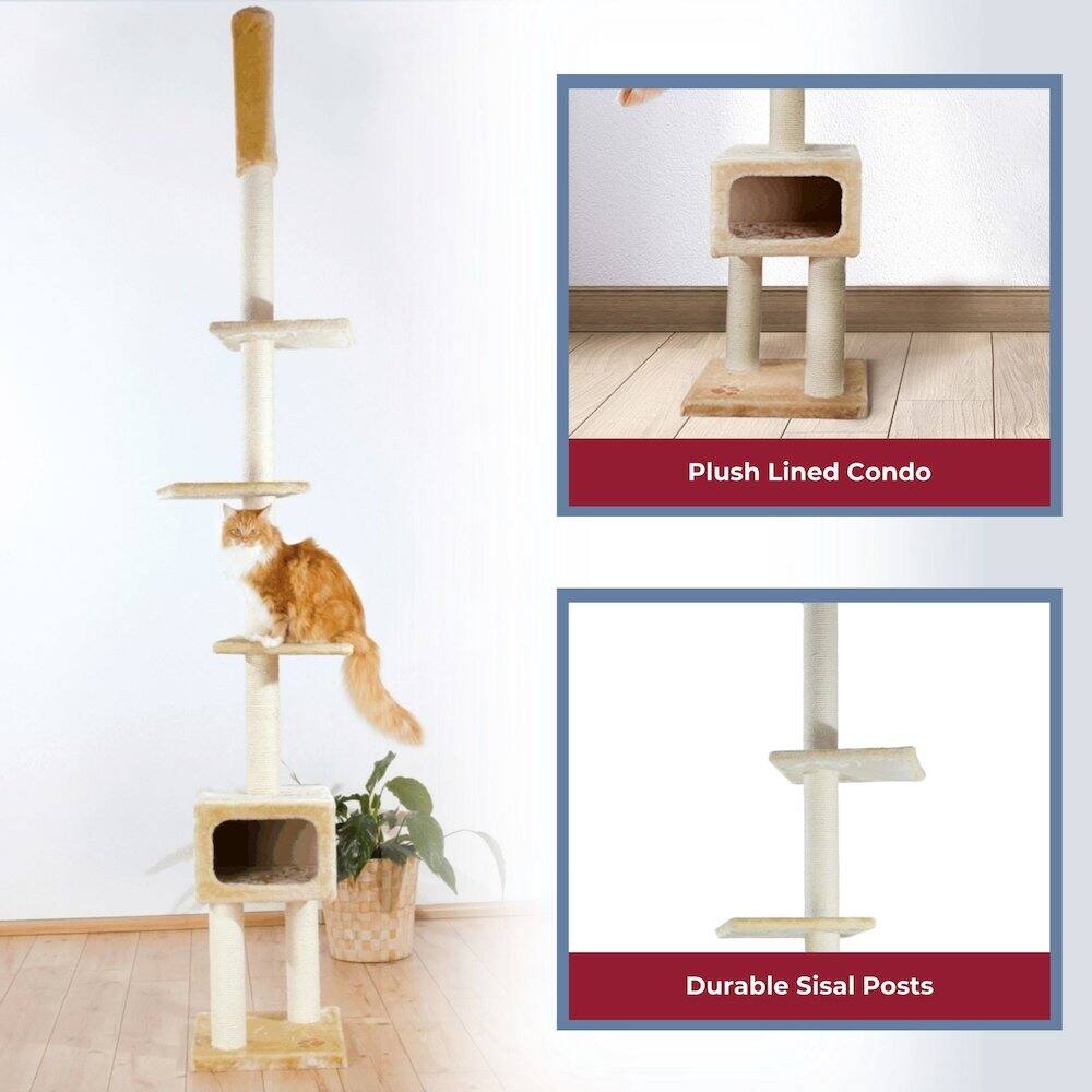 Plush Lined Condo  
Durable Sisal Posts