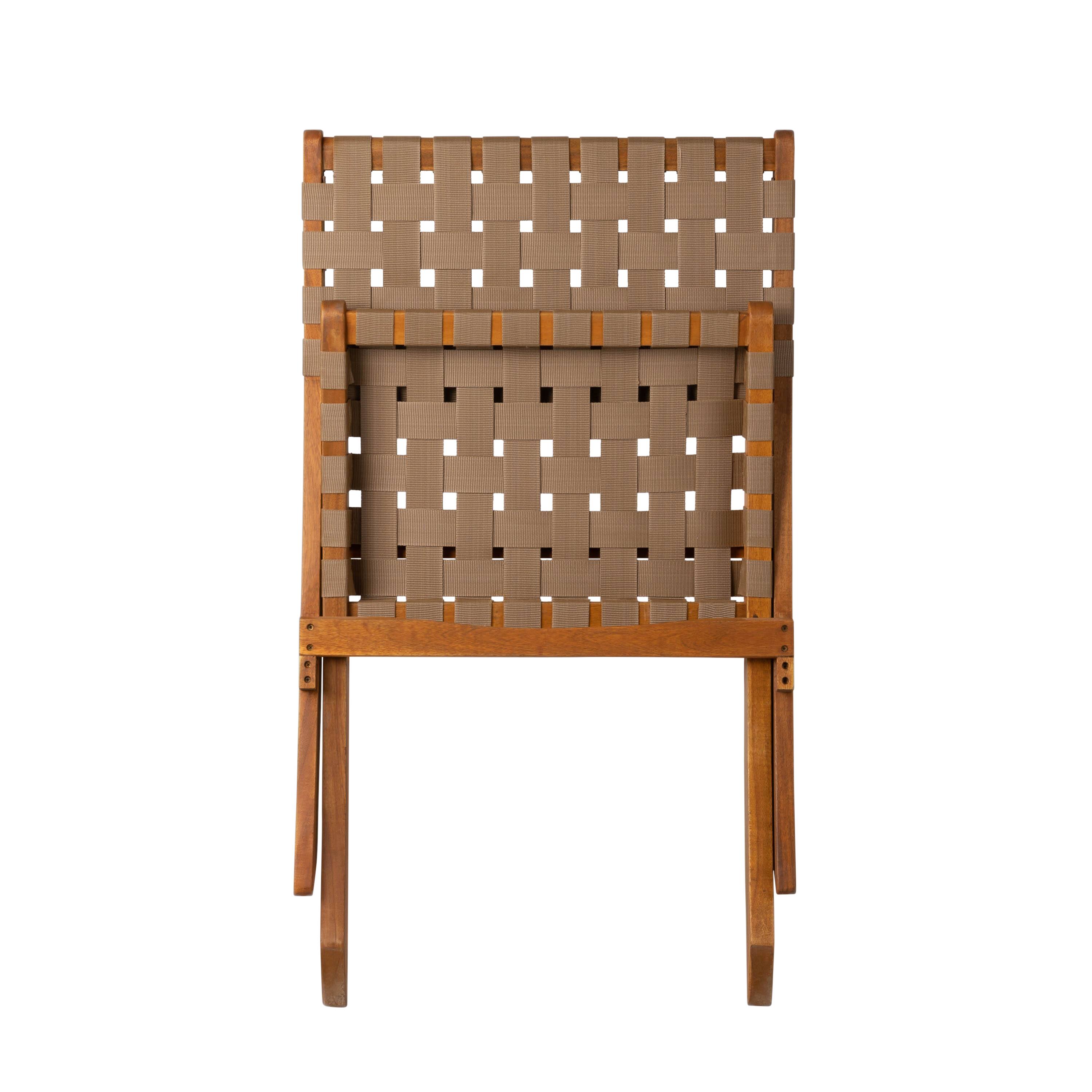 Alt View 18. Patio Sense - Indoor and Outdoor Folding Sava Chair - Brown.