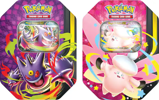 Pokémon Trading Card Game
Mega Gengar ex
HP: 350
Evolves from Haunter
Mega Clefable ex
HP: 320
Evolves from Clefairy