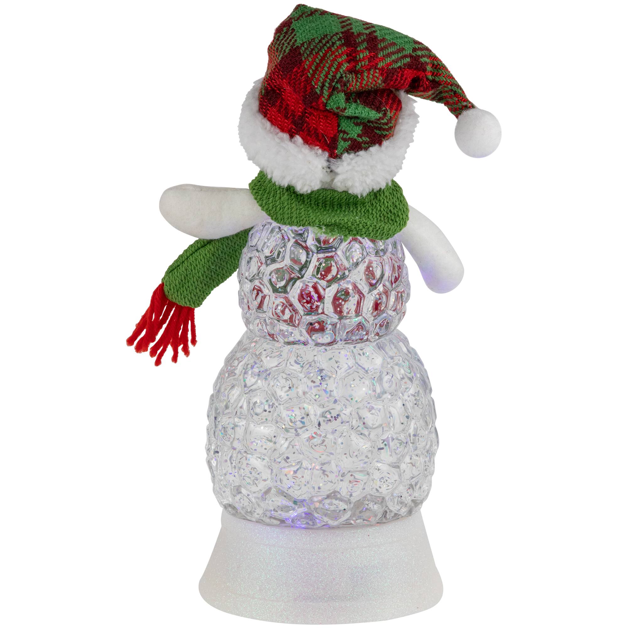 Alt View 3. Northlight - LED Lighted Acrylic Snowman Christmas Snow Globe - 11" - Clear.