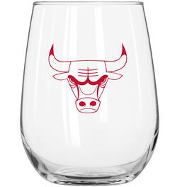 Logo Brands - Chicago Bulls 16oz. Gameday Curved Beverage Glass - Multicolor