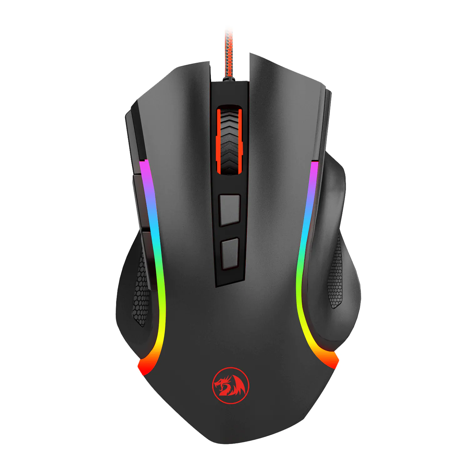 REDRAGON - Griffin M607 Wired Optical Gaming Mouse - Wired - Black